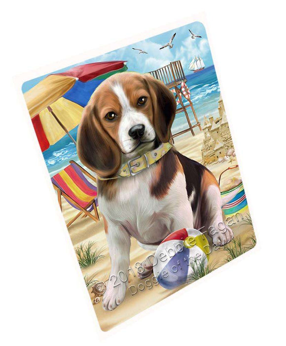 Pet Friendly Beach Beagle Dog Magnet Mini (3.5" x 2") MAG49518