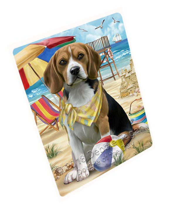 Pet Friendly Beach Beagle Dog Magnet Mini (3.5" x 2") MAG49521