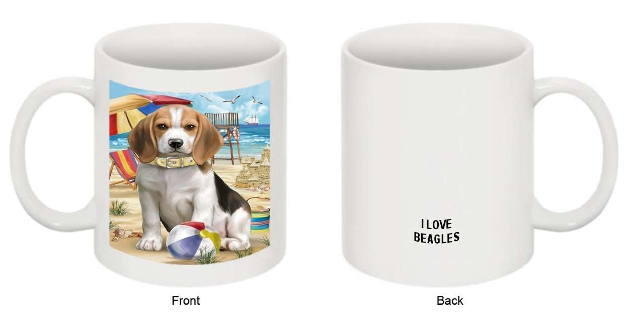 Pet Friendly Beach Beagle Dog Mug MUG48418