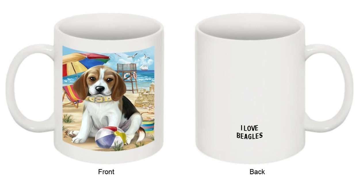 Pet Friendly Beach Beagle Dog Mug MUG48419
