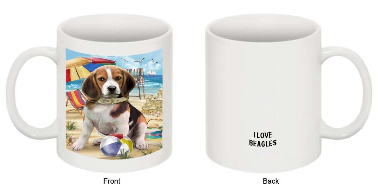 Pet Friendly Beach Beagle Dog Mug MUG48421