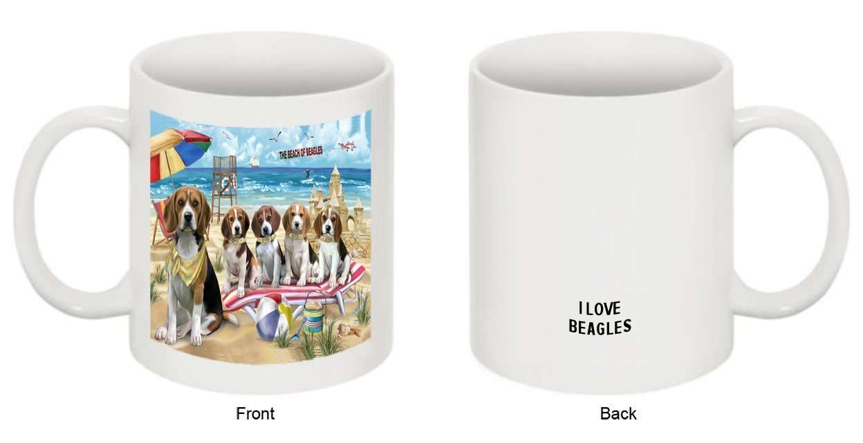 Pet Friendly Beach Beagles Dog Mug MUG48417