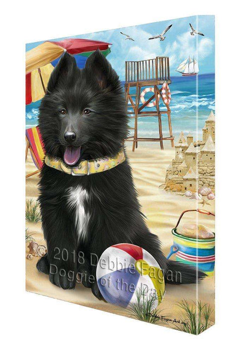 Pet Friendly Beach Belgian Shepherd Dog Canvas Wall Art CVS52572