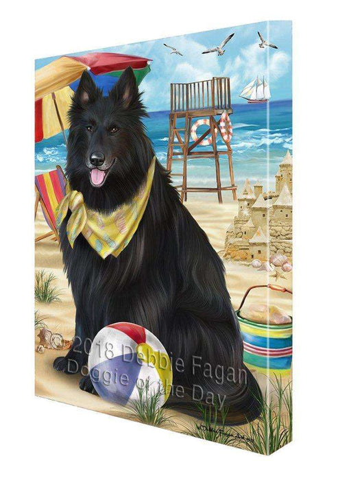 Pet Friendly Beach Belgian Shepherd Dog Canvas Wall Art CVS52599