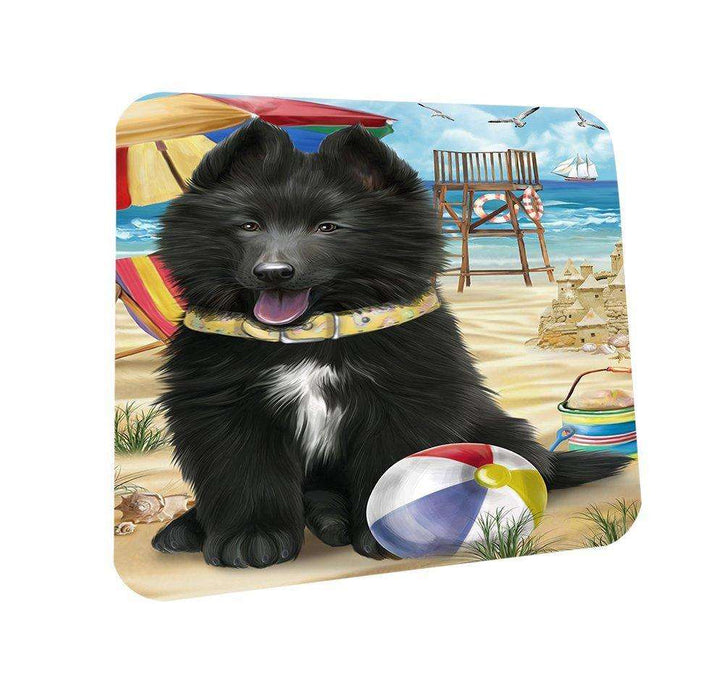 Pet Friendly Beach Belgian Shepherd Dog Coasters Set of 4 CST48570