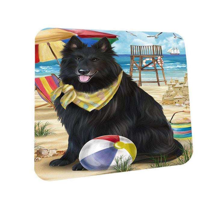 Pet Friendly Beach Belgian Shepherd Dog Coasters Set of 4 CST48573