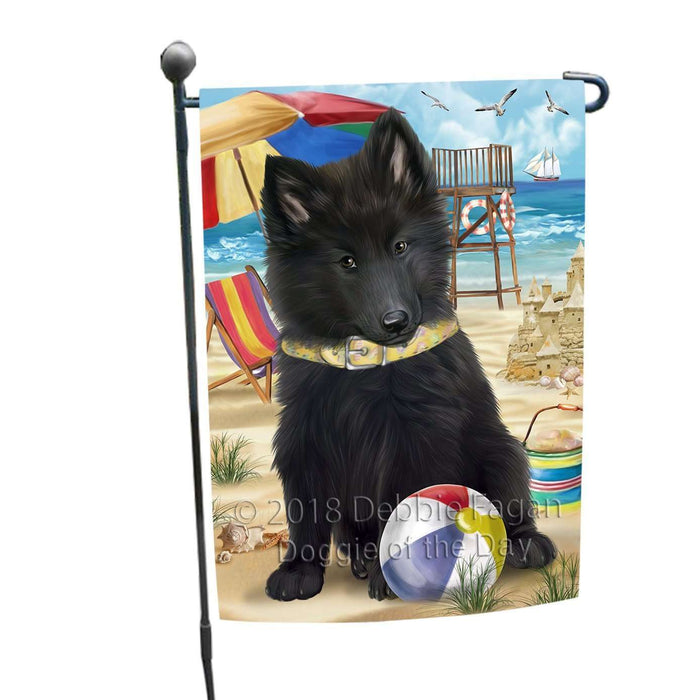 Pet Friendly Beach Belgian Shepherd Dog Garden Flag GFLG48521