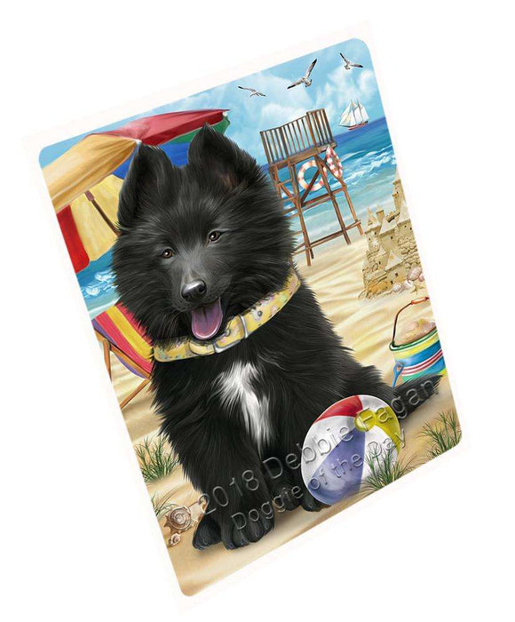 Pet Friendly Beach Belgian Shepherd Dog Magnet Mini (3.5" x 2") MAG49527