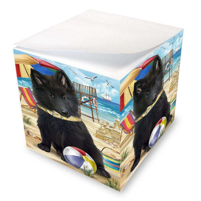 Pet Friendly Beach Belgian Shepherd Dog Note Cube NOC48612