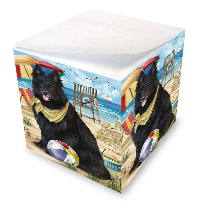 Pet Friendly Beach Belgian Shepherd Dog Note Cube NOC48614