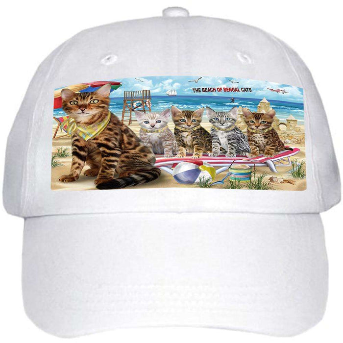 Pet Friendly Beach Bengal Cat Ball Hat Cap HAT58365