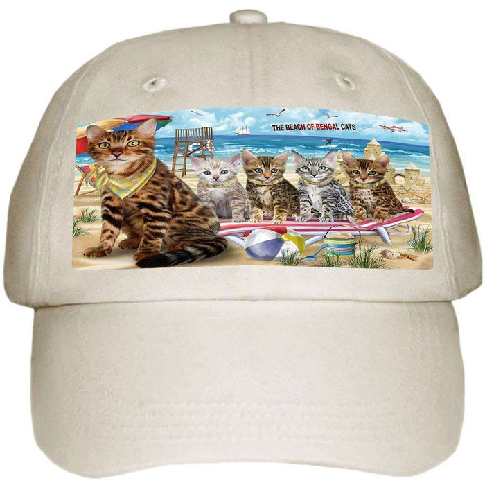 Pet Friendly Beach Bengal Cat Ball Hat Cap HAT58365