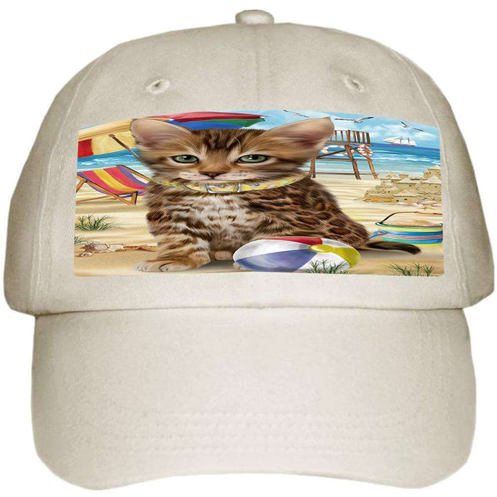 Pet Friendly Beach Bengal Cat Ball Hat Cap HAT58368