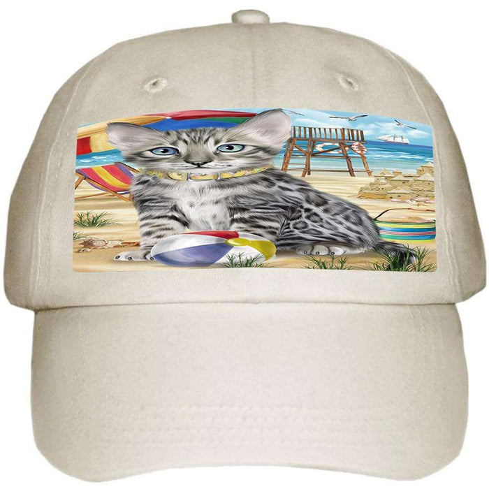 Pet Friendly Beach Bengal Cat Ball Hat Cap HAT58371