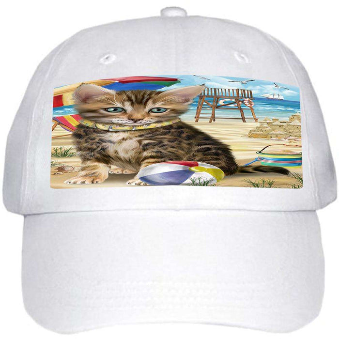 Pet Friendly Beach Bengal Cat Ball Hat Cap HAT58374