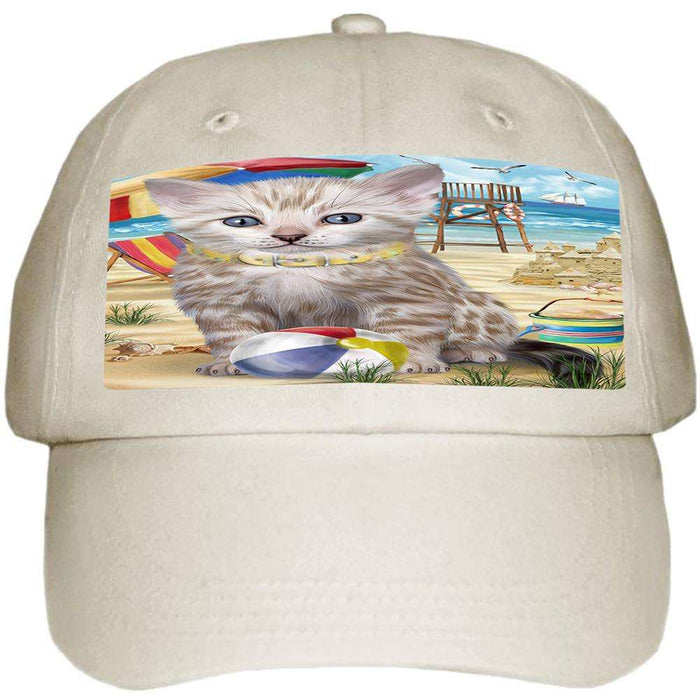 Pet Friendly Beach Bengal Cat Ball Hat Cap HAT58377