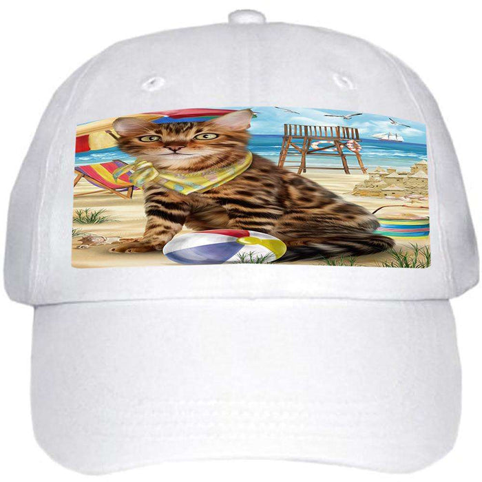 Pet Friendly Beach Bengal Cat Ball Hat Cap HAT58380