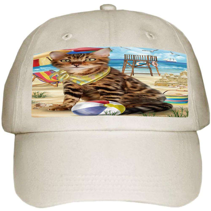 Pet Friendly Beach Bengal Cat Ball Hat Cap HAT58380