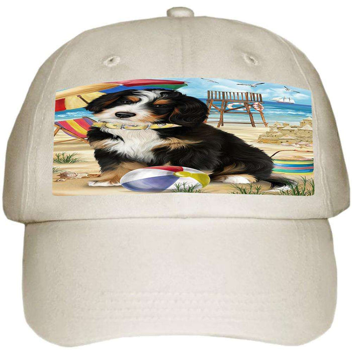 Pet Friendly Beach Bernedoodle Dog  Ball Hat Cap HAT53694