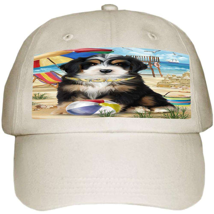 Pet Friendly Beach Bernedoodle Dog  Ball Hat Cap HAT53697