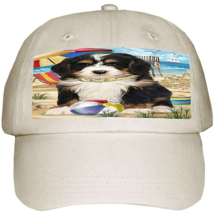Pet Friendly Beach Bernedoodle Dog  Ball Hat Cap HAT53703