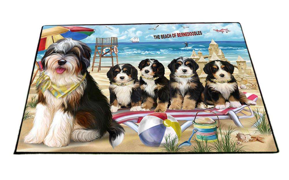 Pet Friendly Beach Bernedoodles Dog  Floormat FLMS50232