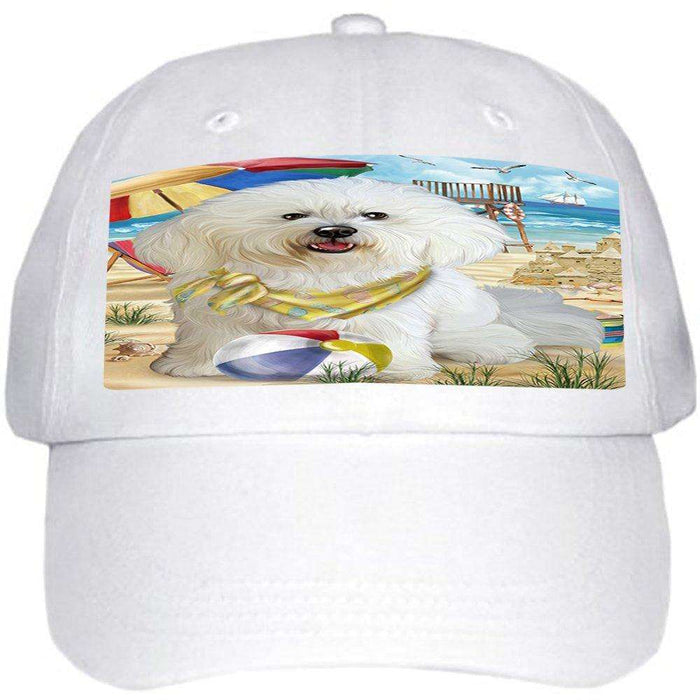 Pet Friendly Beach Bichon Frise Dog Ball Hat Cap HAT49581