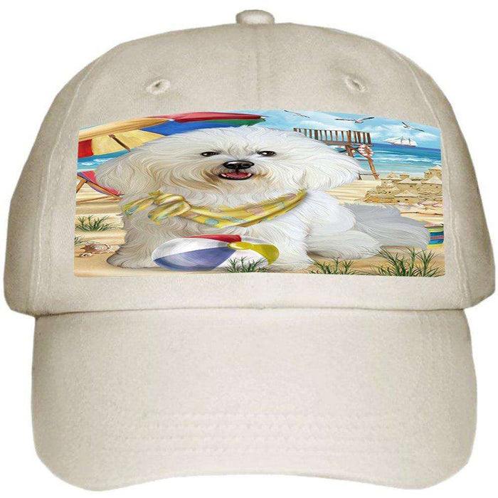 Pet Friendly Beach Bichon Frise Dog Ball Hat Cap HAT49581