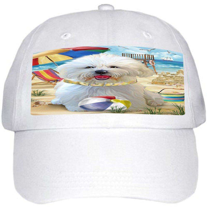 Pet Friendly Beach Bichon Frise Dog Ball Hat Cap HAT49587