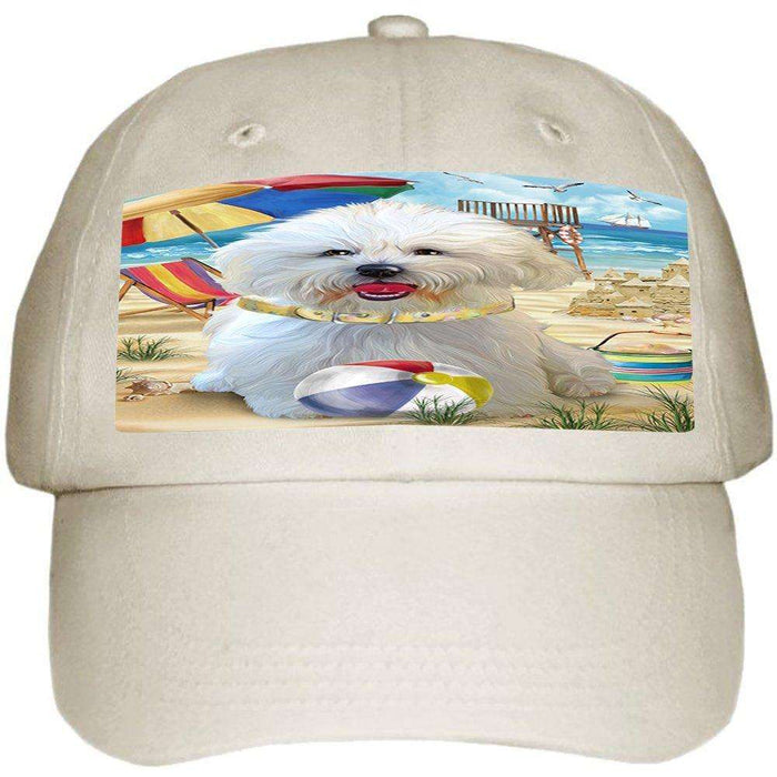 Pet Friendly Beach Bichon Frise Dog Ball Hat Cap HAT49587