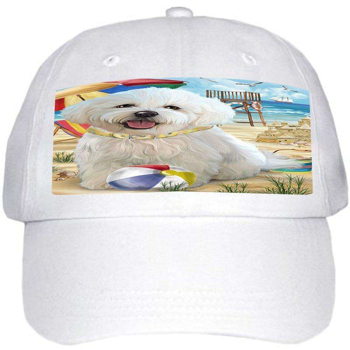 Pet Friendly Beach Bichon Frise Dog Ball Hat Cap HAT49593