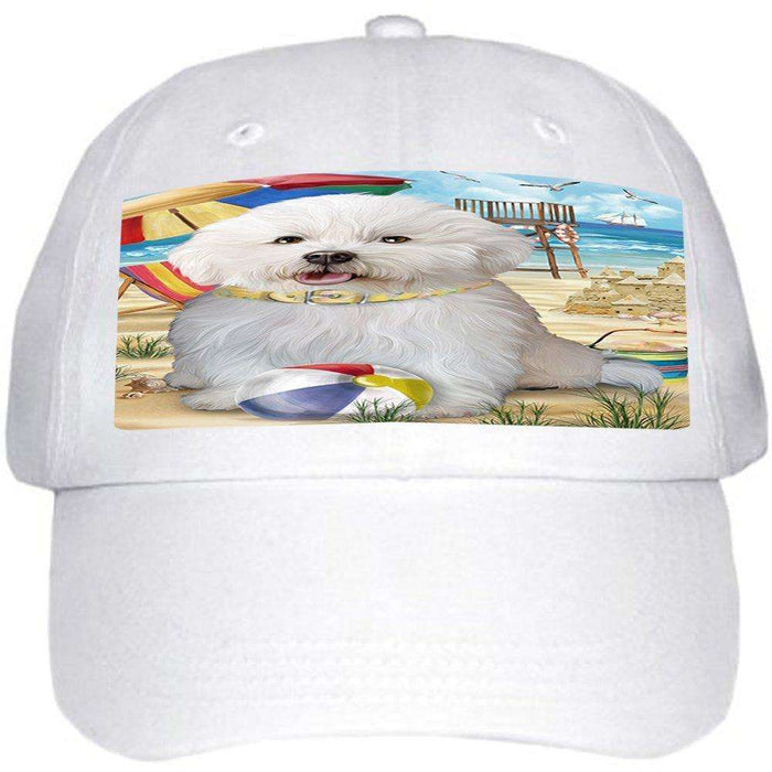 Pet Friendly Beach Bichon Frise Dog Ball Hat Cap HAT49596