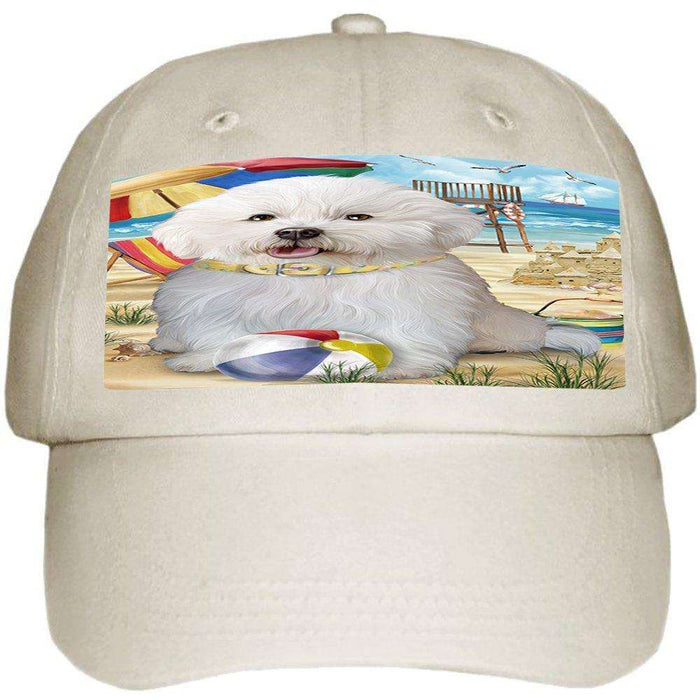 Pet Friendly Beach Bichon Frise Dog Ball Hat Cap HAT49596