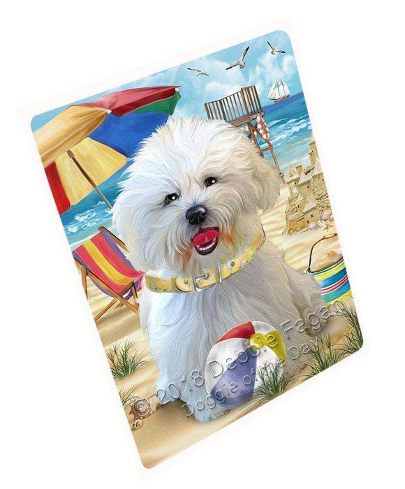 Pet Friendly Beach Bichon Frise Dog Large Refrigerator / Dishwasher RMAG51096