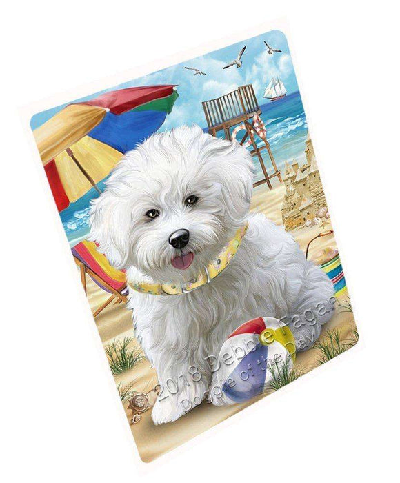 Pet Friendly Beach Bichon Frise Dog Large Refrigerator / Dishwasher RMAG51102