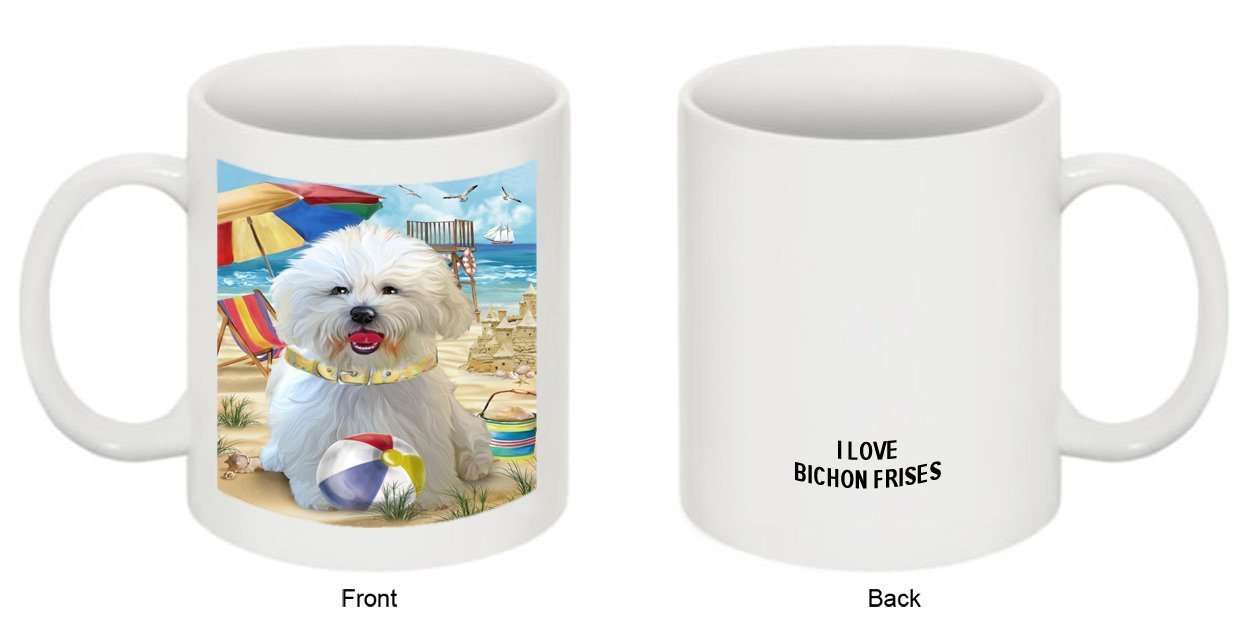 Pet Friendly Beach Bichon Frise Dog Mug MUG48431