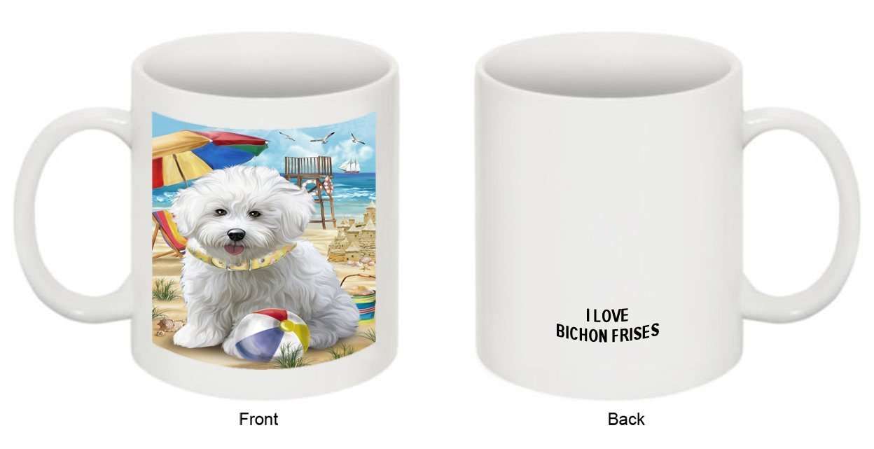 Pet Friendly Beach Bichon Frise Dog Mug MUG48432
