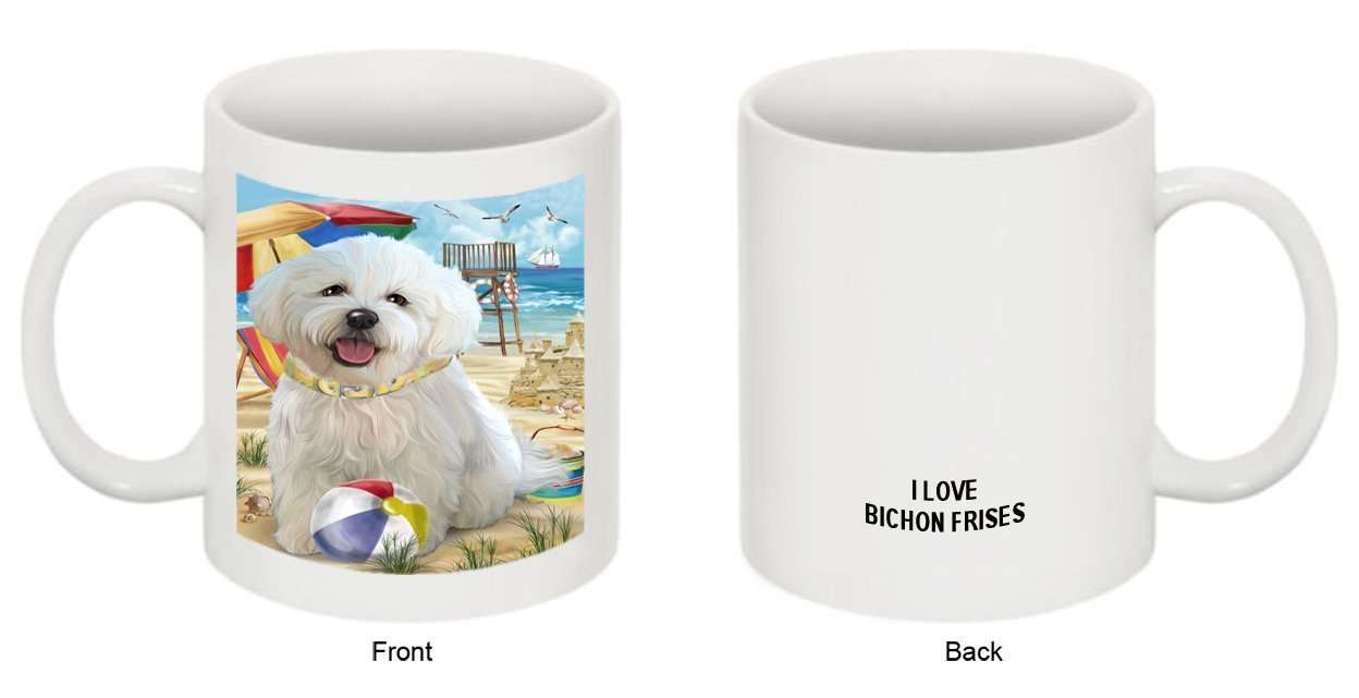 Pet Friendly Beach Bichon Frise Dog Mug MUG48433