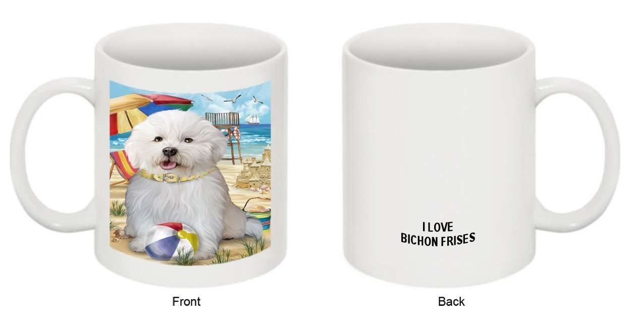 Pet Friendly Beach Bichon Frise Dog Mug MUG48434