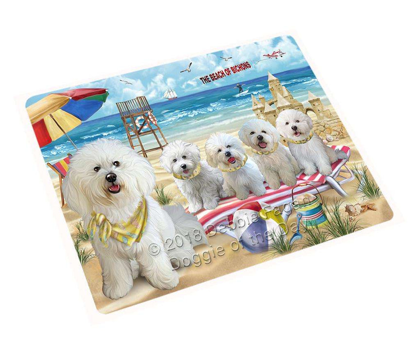 Pet Friendly Beach Bichon Frises Dog Magnet Mini (3.5" x 2") MAG49545