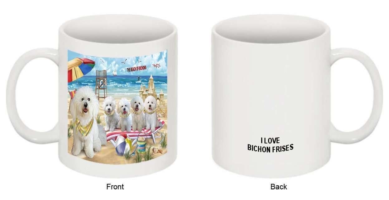 Pet Friendly Beach Bichon Frises Dog Mug MUG48430