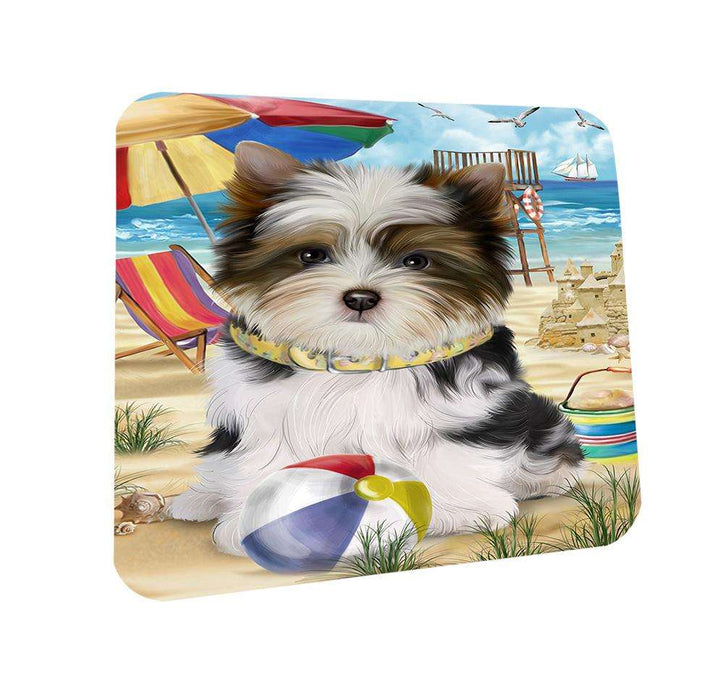 Pet Friendly Beach Biewer Terrier Dog Coasters Set of 4 CST49952