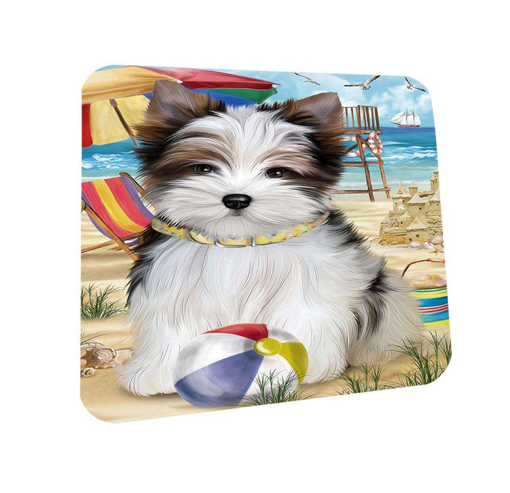 Pet Friendly Beach Biewer Terrier Dog Coasters Set of 4 CST49953