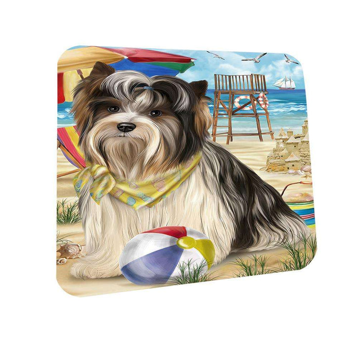 Pet Friendly Beach Biewer Terrier Dog Coasters Set of 4 CST49956