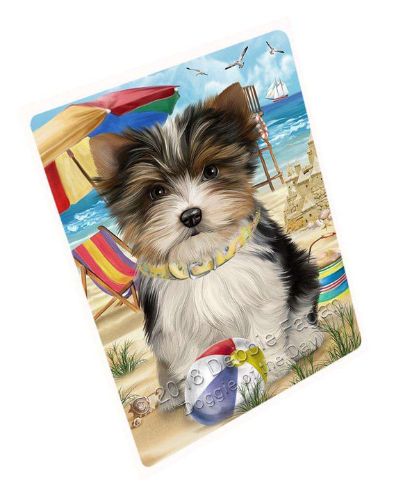 Pet Friendly Beach Biewer Terrier Dog Magnet Mini (3.5" x 2") MAG53856