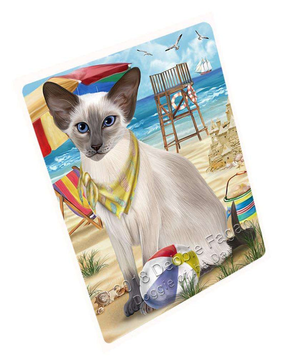 Pet Friendly Beach Blue Point Siamese Cat Cutting Board C66930