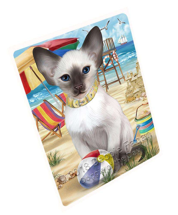 Pet Friendly Beach Blue Point Siamese Cat Cutting Board C66939