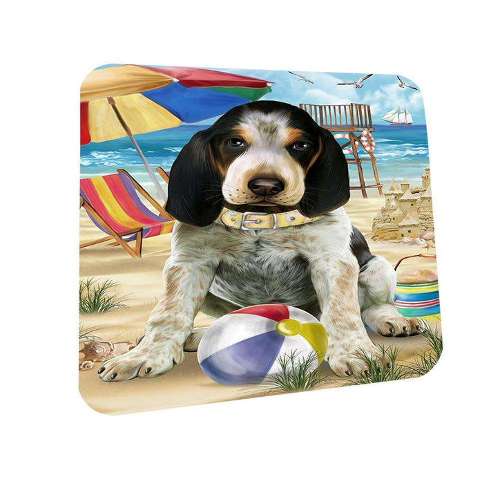 Pet Friendly Beach Bluetick Coonhound Dog Coasters Set of 4 CST49958