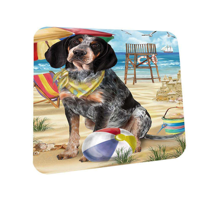 Pet Friendly Beach Bluetick Coonhound Dog Coasters Set of 4 CST49962
