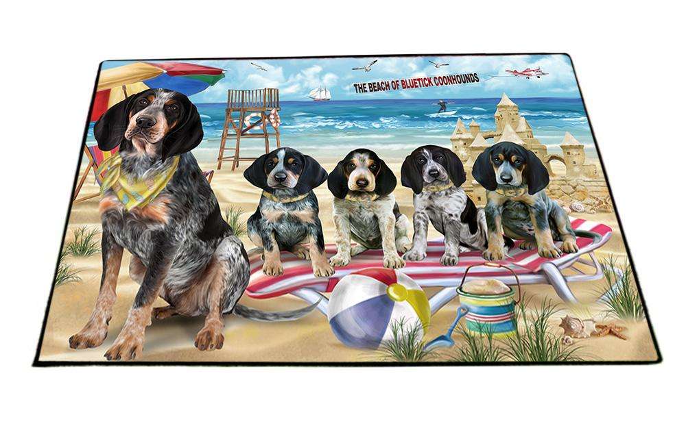 Pet Friendly Beach Bluetick Coonhounds Dog  Floormat FLMS50238